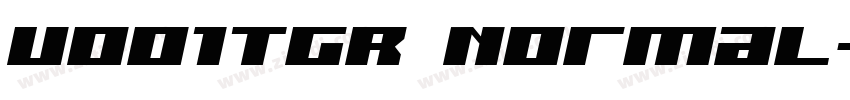 U001TGR Normal字体转换